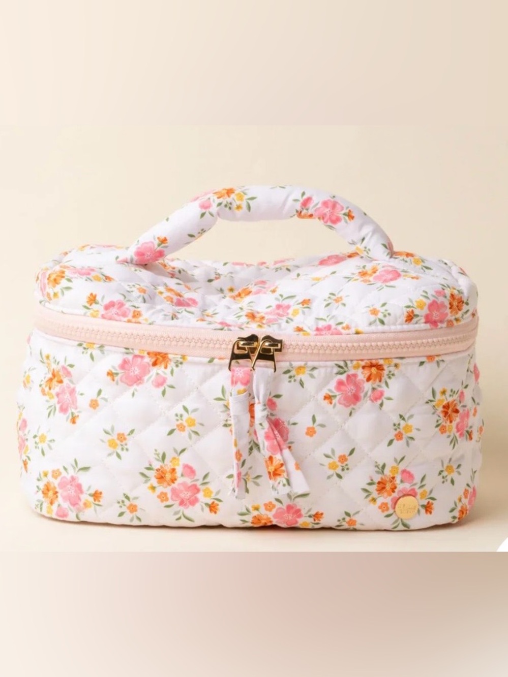 Glam & Glow Quilted Cosmetic Bag  NWT